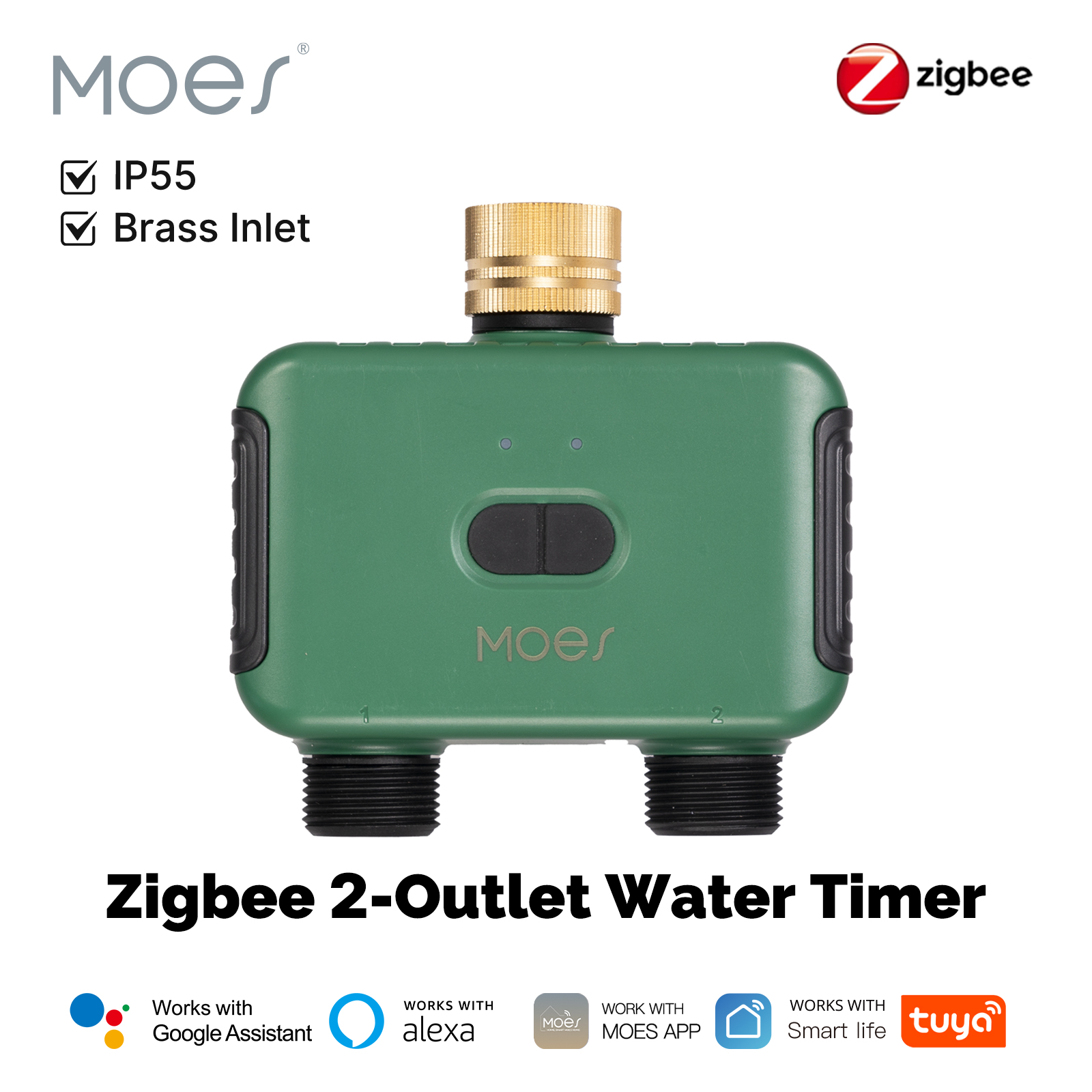 Smart Garden Kitchen - MOES Tuya Smart ZigBee 2-Outlet Water