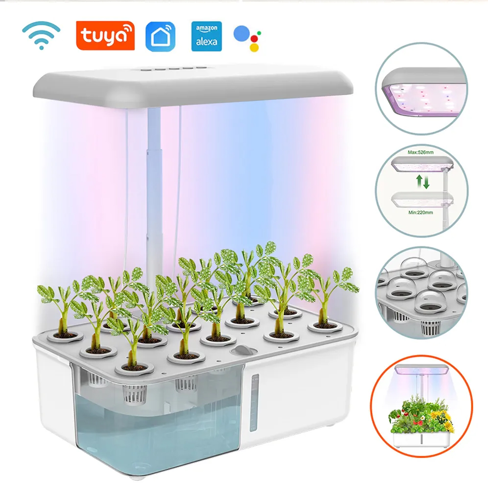Smart Garden Refill - Tuya WiFi Plant Hydroponics System Growing