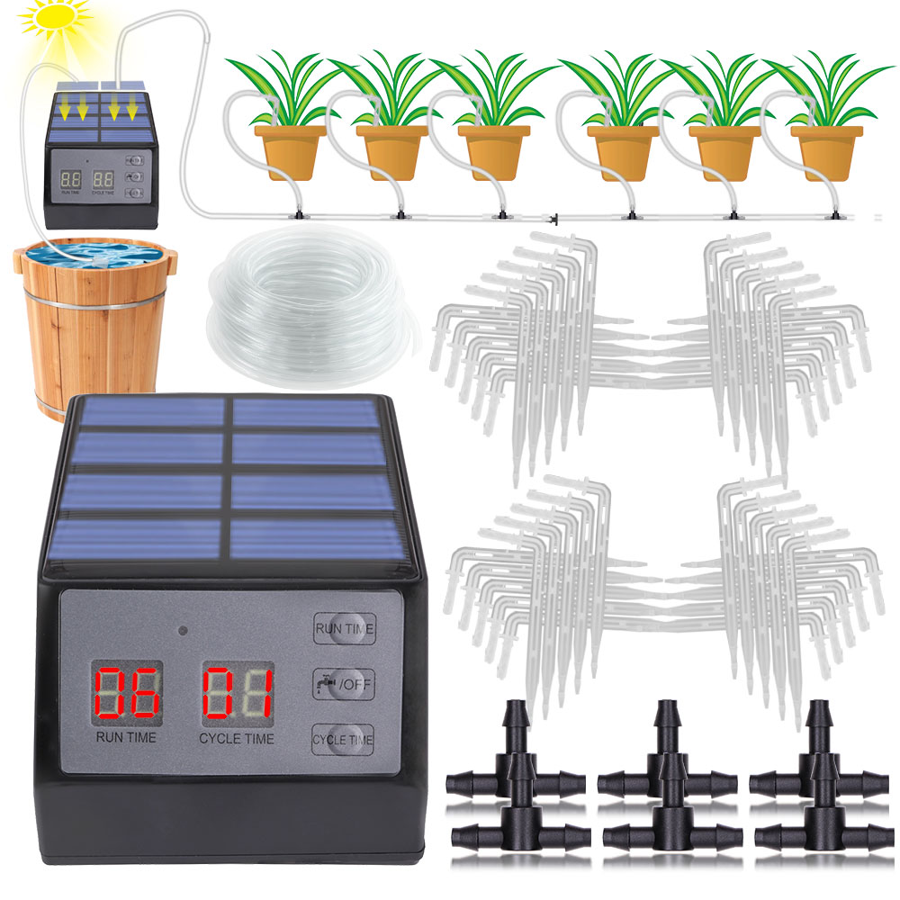 Smart Garden Project - Solar Power Timer Automatic Drip Irrigation