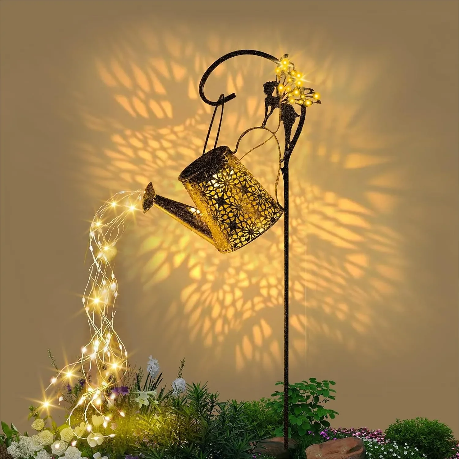 Smart Garden Lanterns - Solar Watering Can Light with Smart