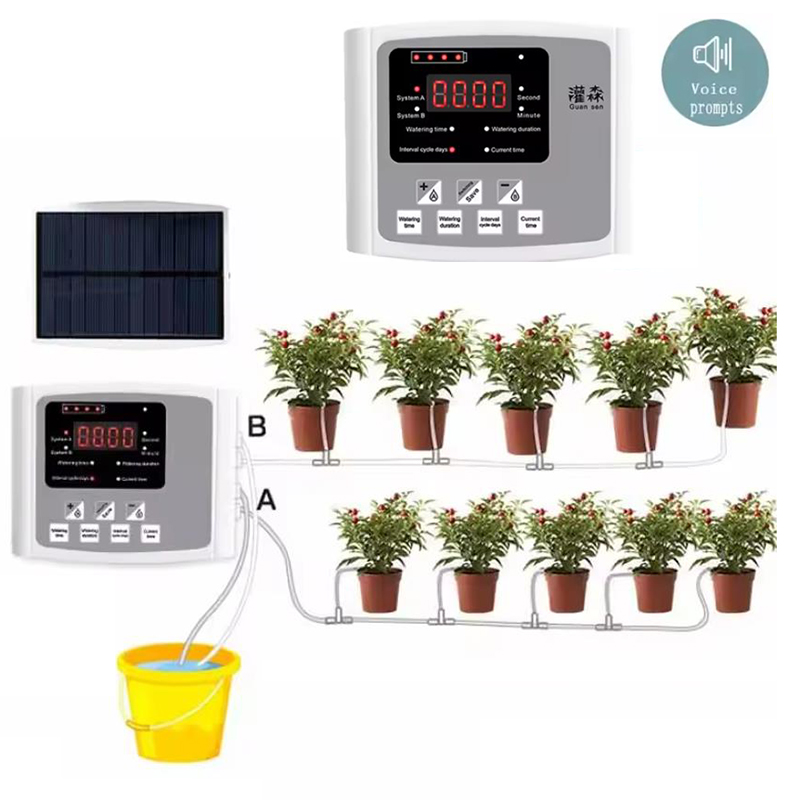 Smart Garden Project - Solar Irrigation System Garden Automatic Drip