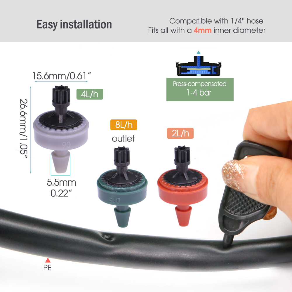 20M 2/4/8L Compensating Droppe - Smart Garden Sprinkler System recensie en prijs