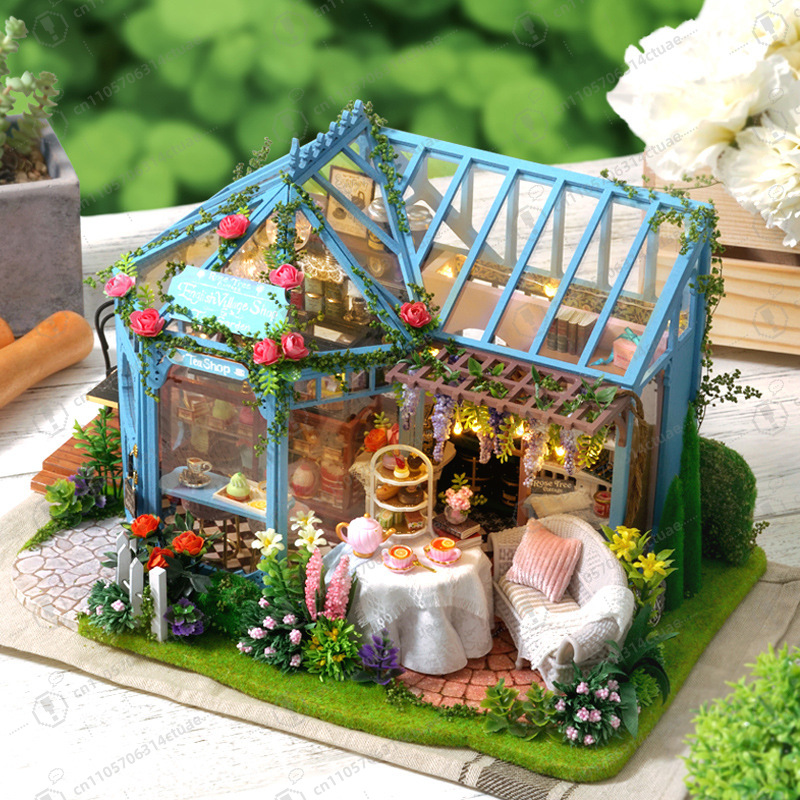 Creative DIY Miniature Tea Hou - Smart Garden Model recensie en prijs
