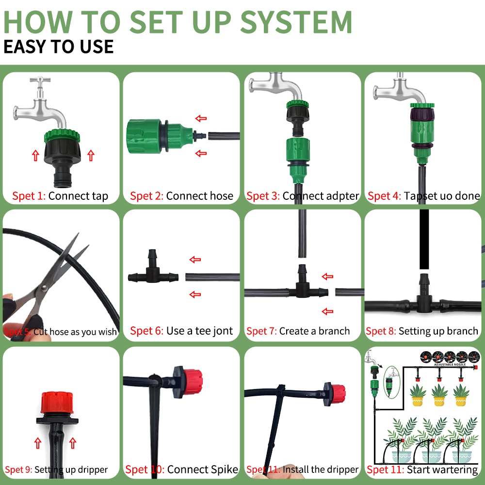 Micro Drip Irrigation System P - Smart Garden Sprinkler System recensie en prijs