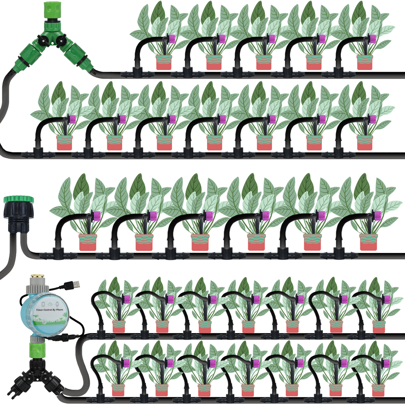 KESLA 5-50M Drip Irrigation Au - Smart Garden Project recensie en prijs