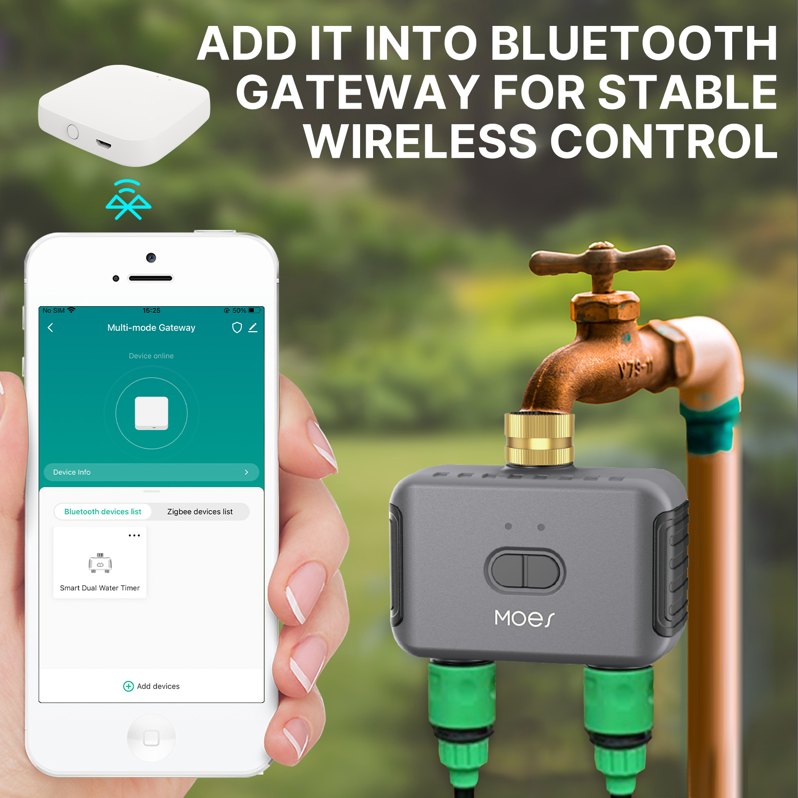 MOES Bluetooth Smart 2-Way Wat - Smart Garden Refill recensie en prijs