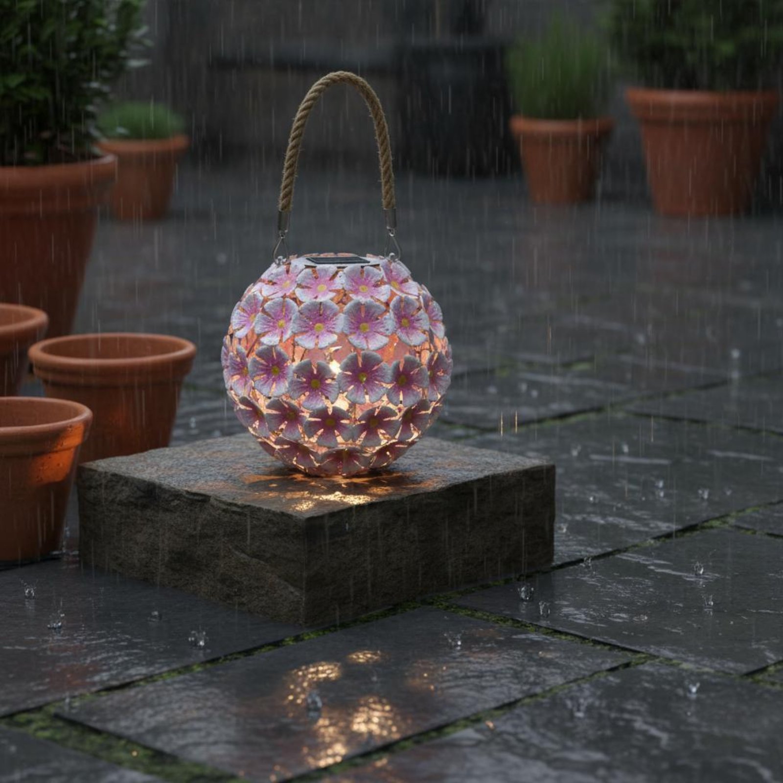 Hanging Flower Lantern Warm Wh - Smart Garden Lanterns recensie en prijs