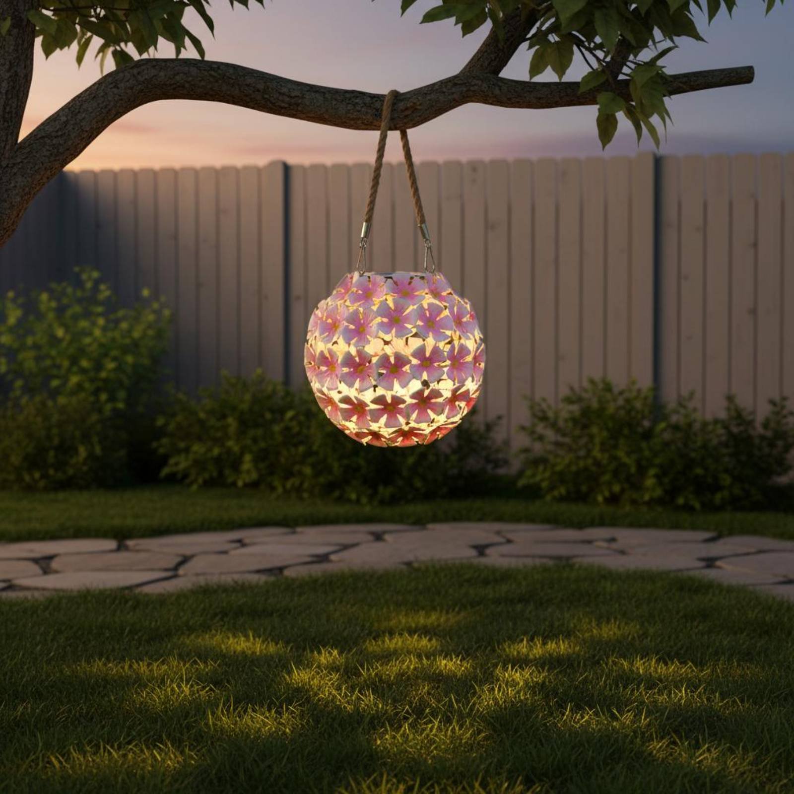 Hanging Flower Lantern Warm Wh - Smart Garden Lanterns recensie en prijs