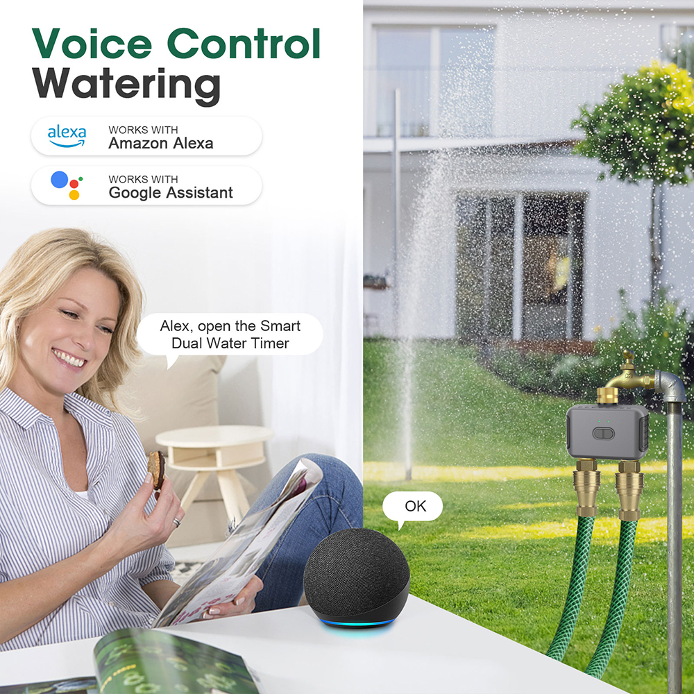Tuya 2 Zone Watering Timer Gar - Smart Garden Refill recensie en prijs