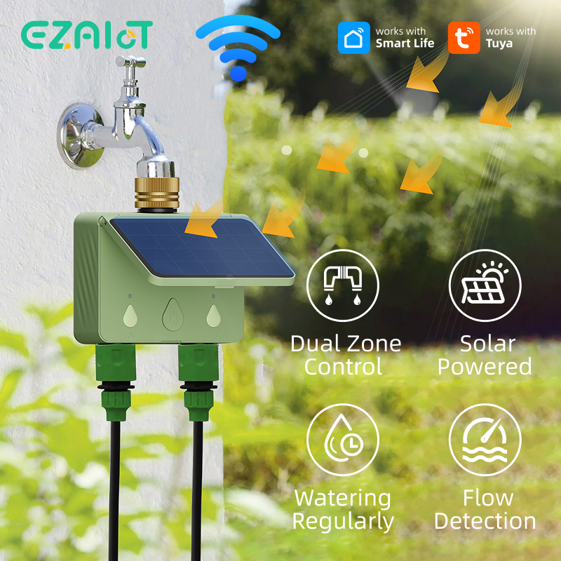 WiFi Water Timer 2 Zone Solar  - Smart Garden Refill recensie en prijs
